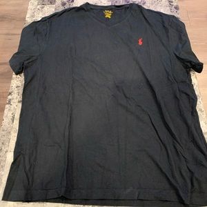 Polo black vneck tshirt